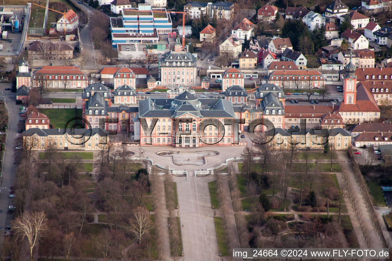 Vue aérienne de Verrouillage à Bruchsal dans le département Bade-Wurtemberg, Allemagne