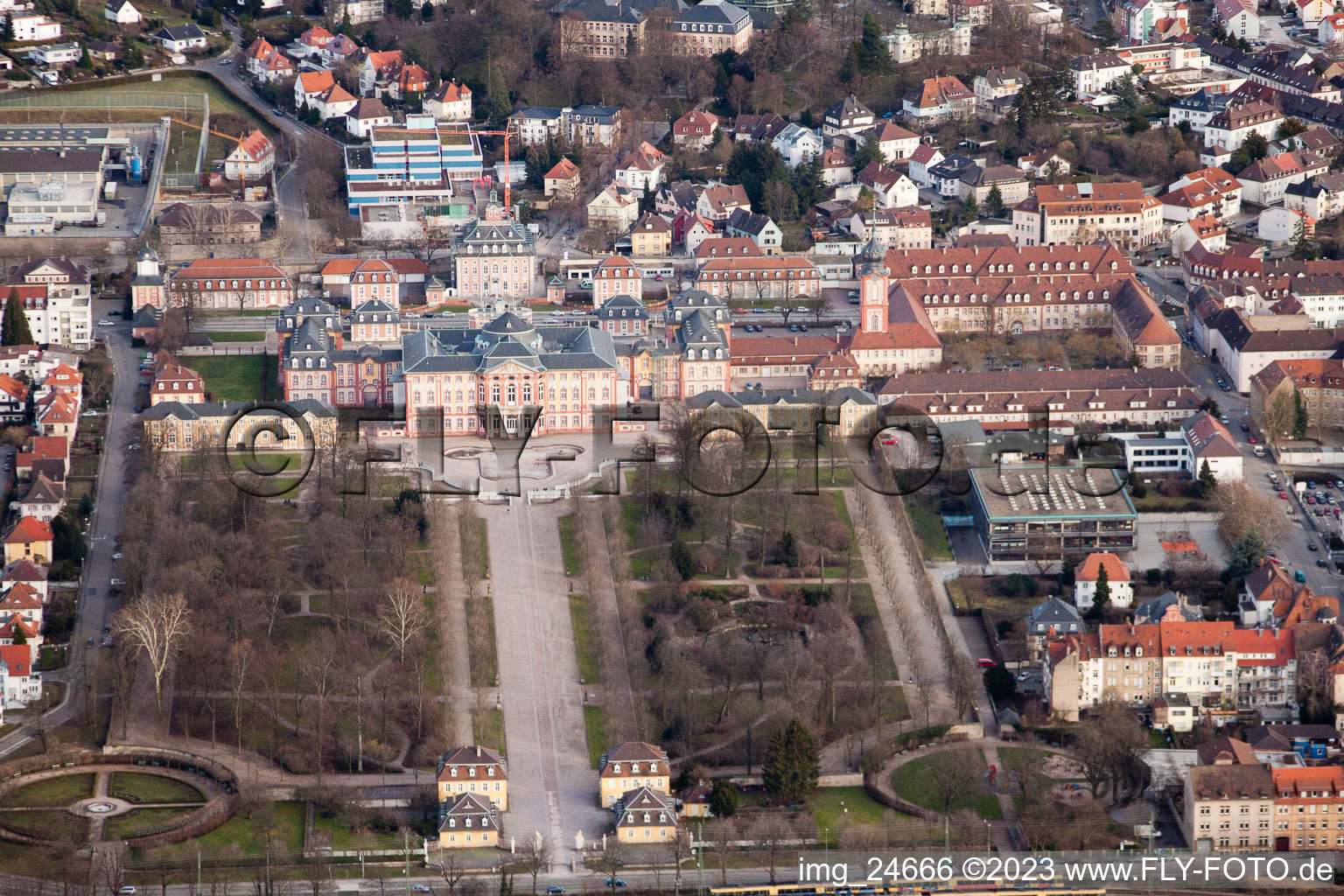Photographie aérienne de Verrouillage à Bruchsal dans le département Bade-Wurtemberg, Allemagne