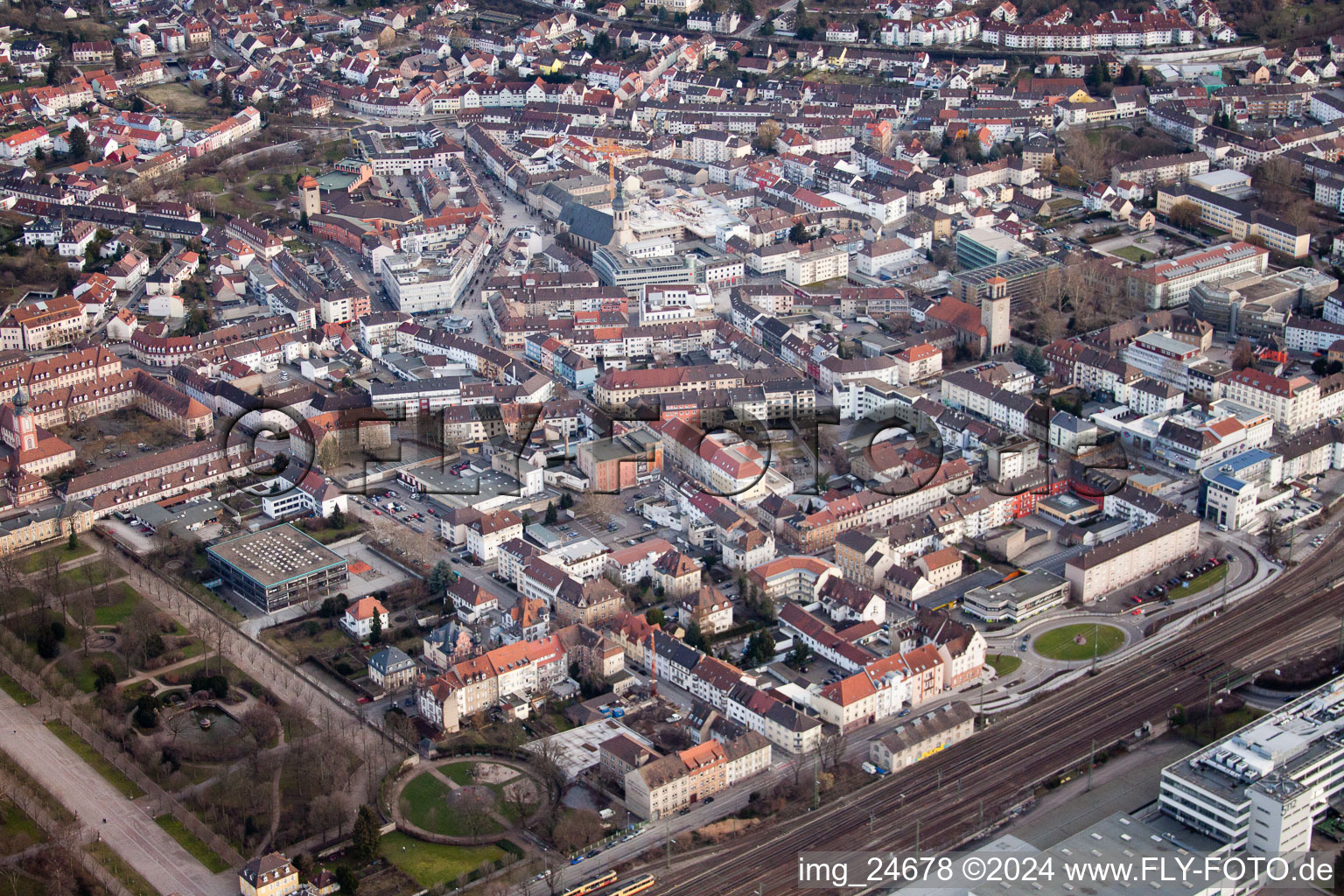 Vue aérienne de Wilderichstr. à Bruchsal dans le département Bade-Wurtemberg, Allemagne