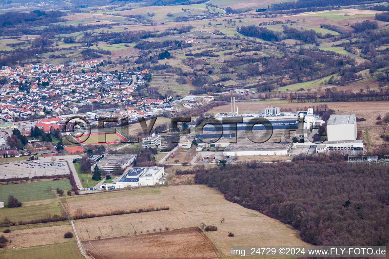 Vue aérienne de Mauvaise expédition à Östringen dans le département Bade-Wurtemberg, Allemagne