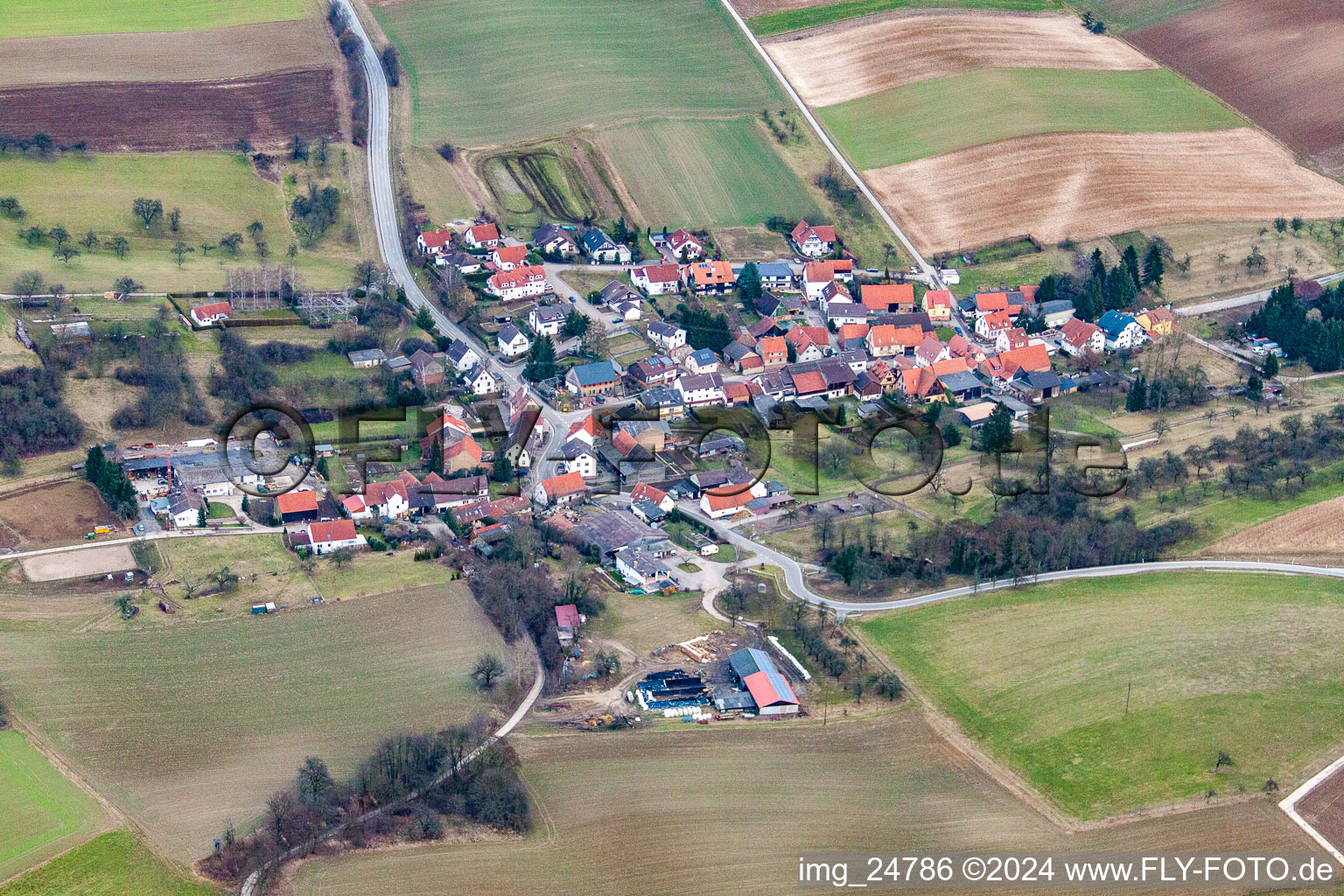 Photographie aérienne de Quartier Maisbach in Nußloch dans le département Bade-Wurtemberg, Allemagne