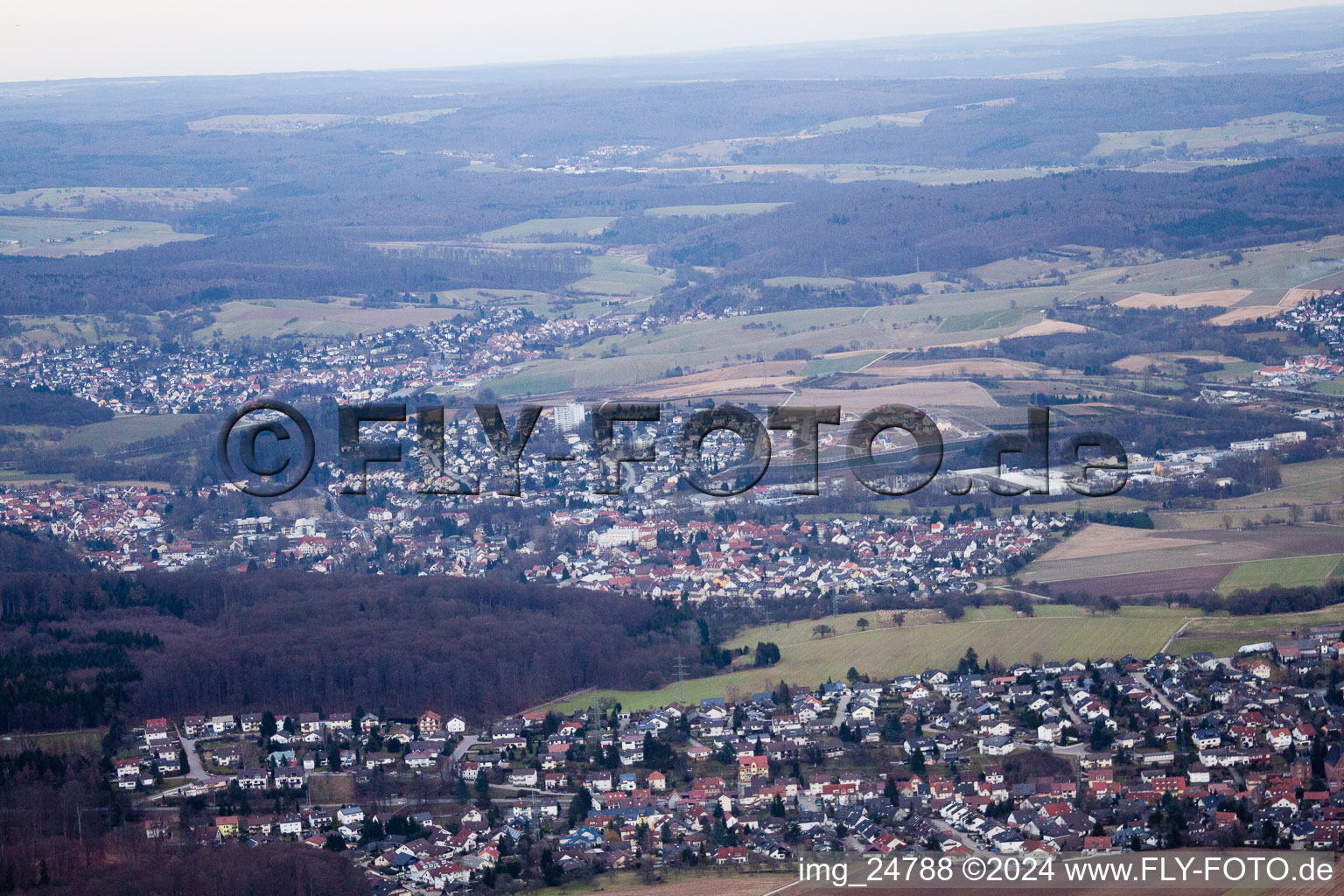 Vue aérienne de Collage, Gauangelloch à Gauangelloch dans le département Bade-Wurtemberg, Allemagne