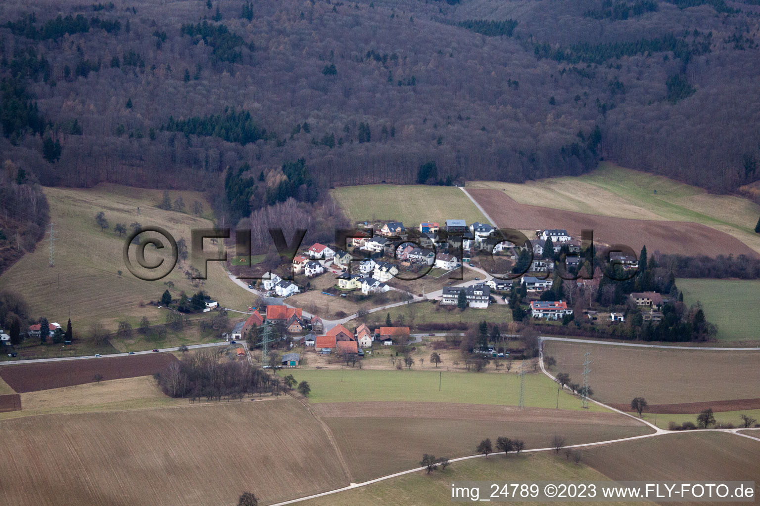 Vue aérienne de Collage, Lingental à Lingental dans le département Bade-Wurtemberg, Allemagne