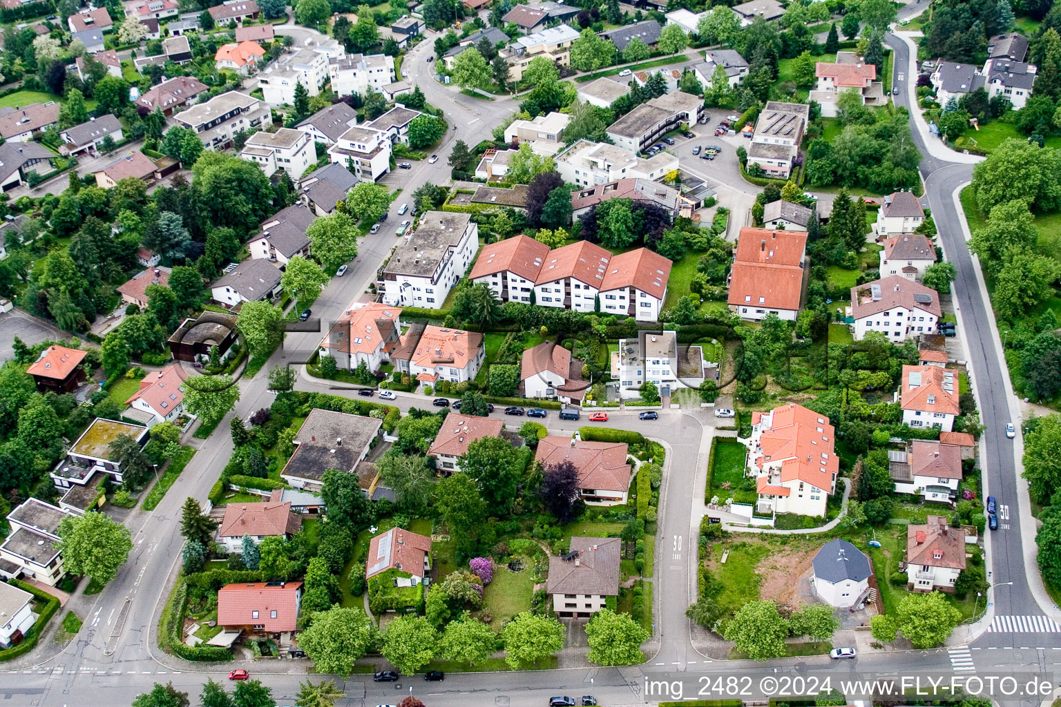 Photographie aérienne de SW, Am Stangenacker à Pforzheim dans le département Bade-Wurtemberg, Allemagne