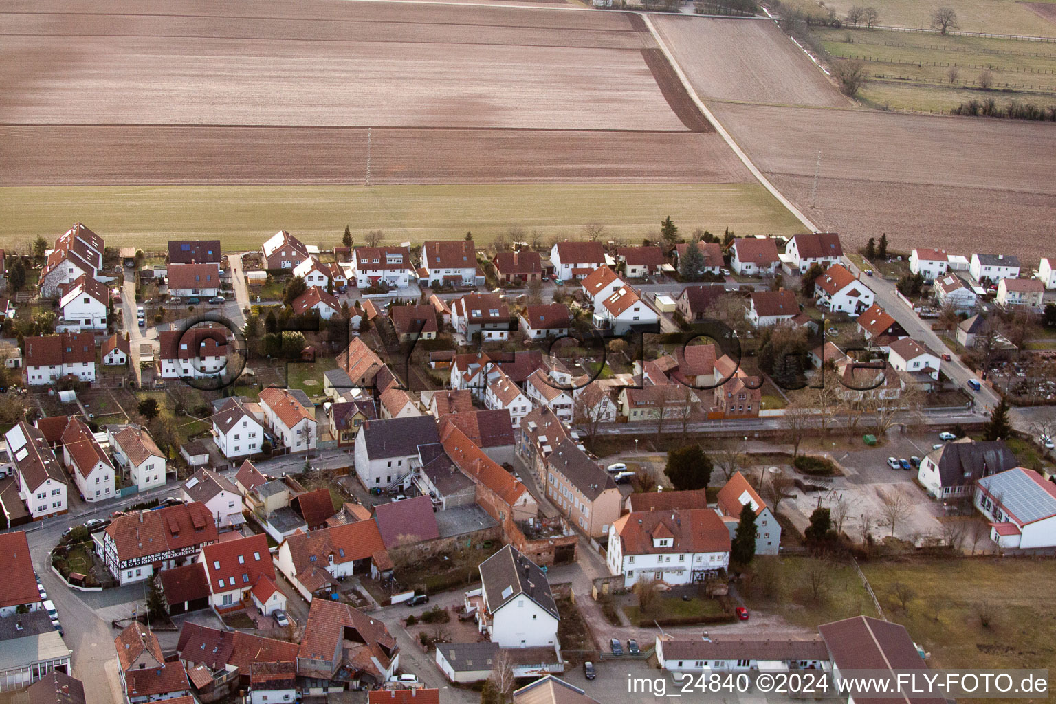 Quartier Mörlheim in Landau in der Pfalz dans le département Rhénanie-Palatinat, Allemagne depuis l'avion