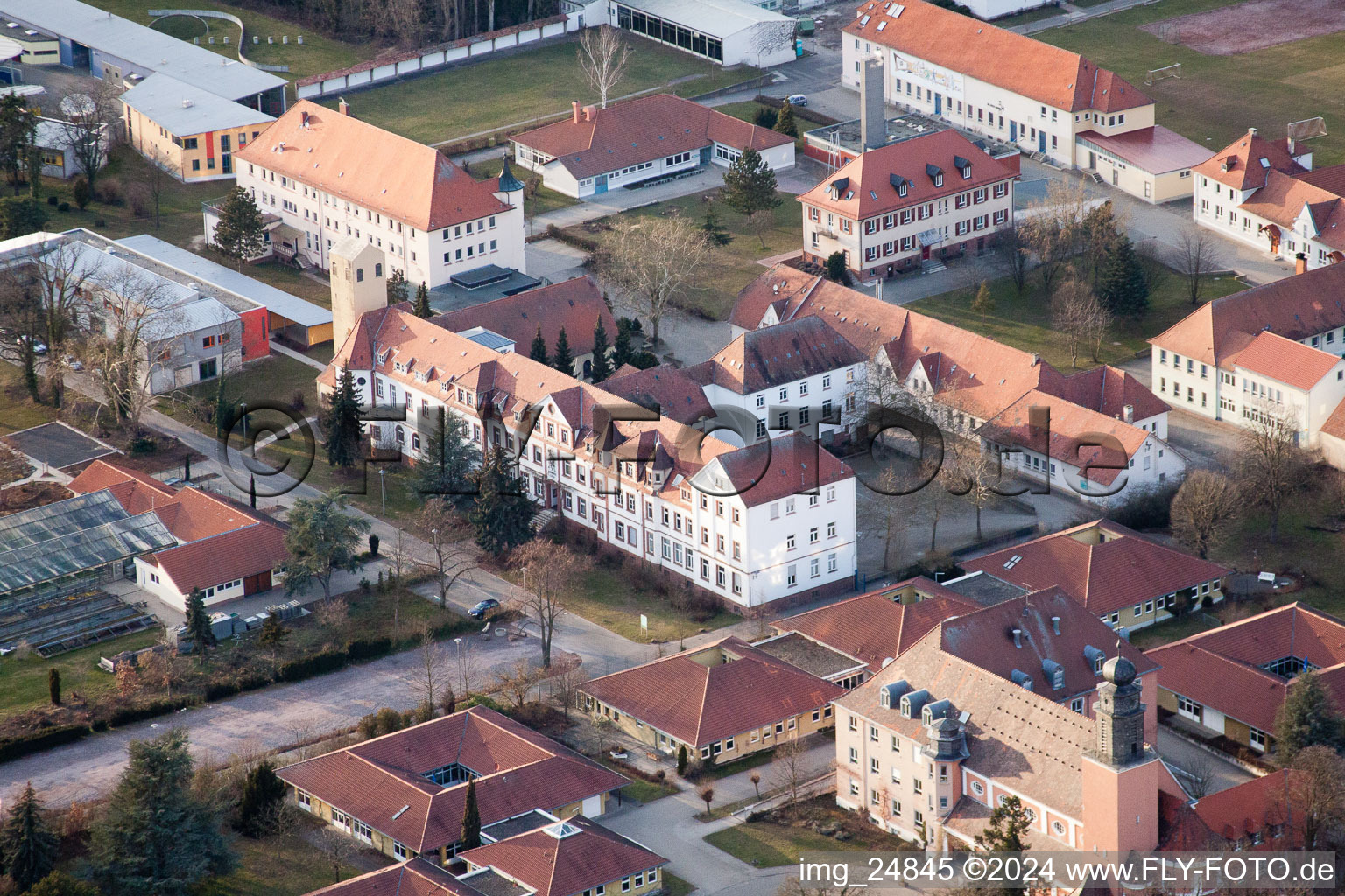 Vue oblique de Stift, Jakob-Reeb-Schule‎ Jugendwerk St. Josef‎ à Landau in der Pfalz dans le département Rhénanie-Palatinat, Allemagne