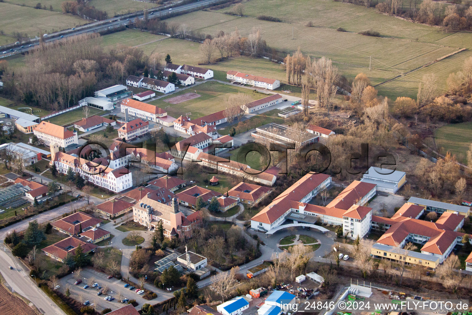 Stift, Jakob-Reeb-Schule‎ Jugendwerk St. Josef‎ à Landau in der Pfalz dans le département Rhénanie-Palatinat, Allemagne d'en haut