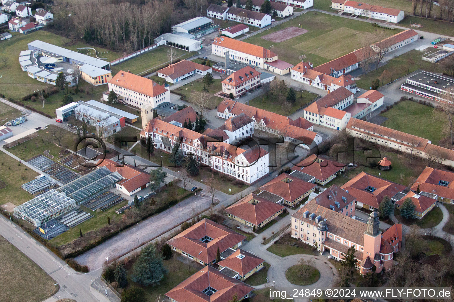 Stift, Jakob-Reeb-Schule‎ Jugendwerk St. Josef‎ à Landau in der Pfalz dans le département Rhénanie-Palatinat, Allemagne hors des airs