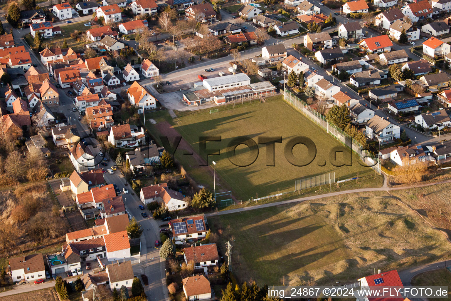 Vue aérienne de Quartier Dammheim in Landau in der Pfalz dans le département Rhénanie-Palatinat, Allemagne