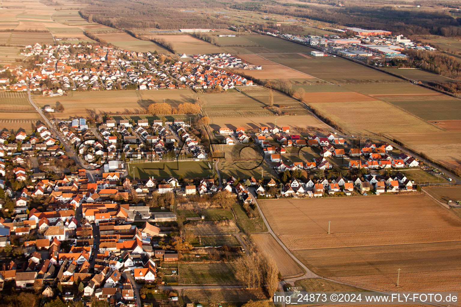 Quartier Dammheim in Landau in der Pfalz dans le département Rhénanie-Palatinat, Allemagne depuis l'avion