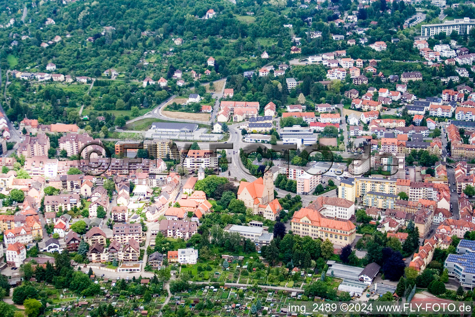 Image drone de Pforzheim dans le département Bade-Wurtemberg, Allemagne