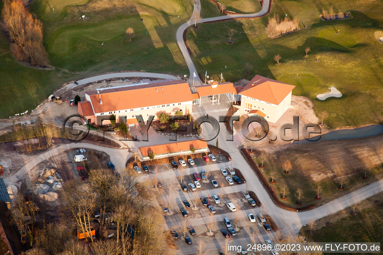 Image drone de Club de golf Landgut Dreihof SÜW à Essingen dans le département Rhénanie-Palatinat, Allemagne