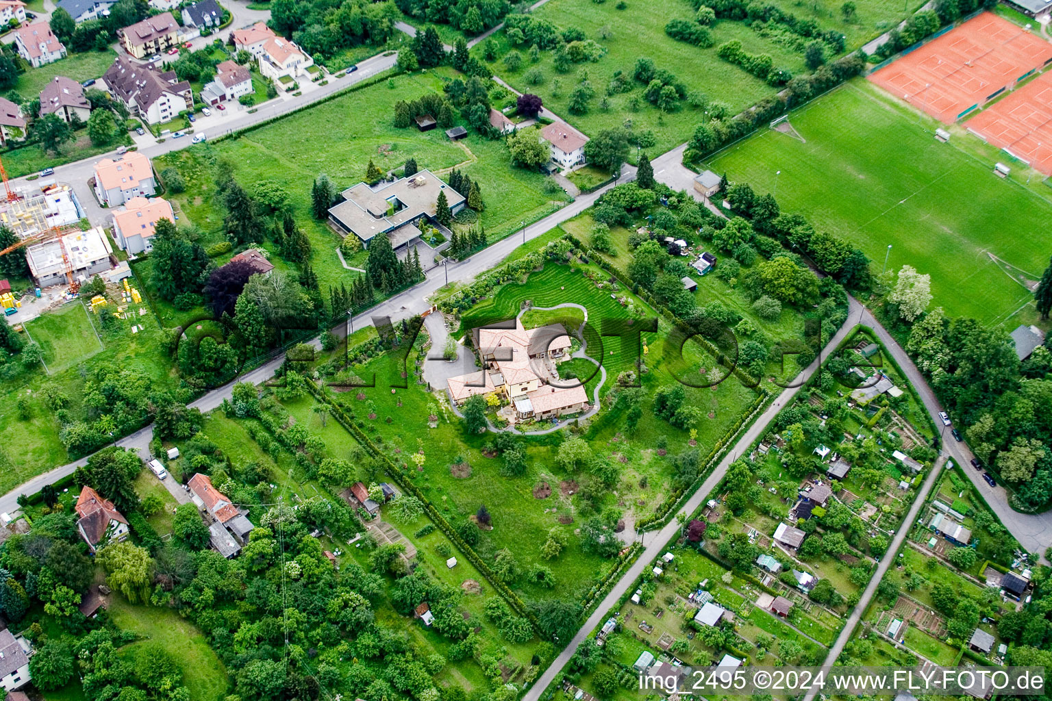 Vue aérienne de Ville du sud-ouest à Pforzheim dans le département Bade-Wurtemberg, Allemagne