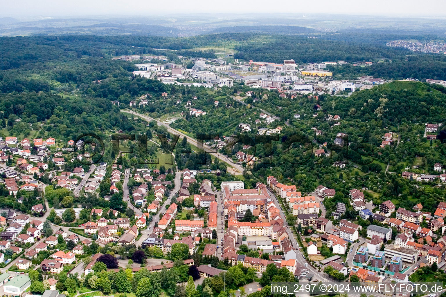 Vue aérienne de N à Pforzheim dans le département Bade-Wurtemberg, Allemagne