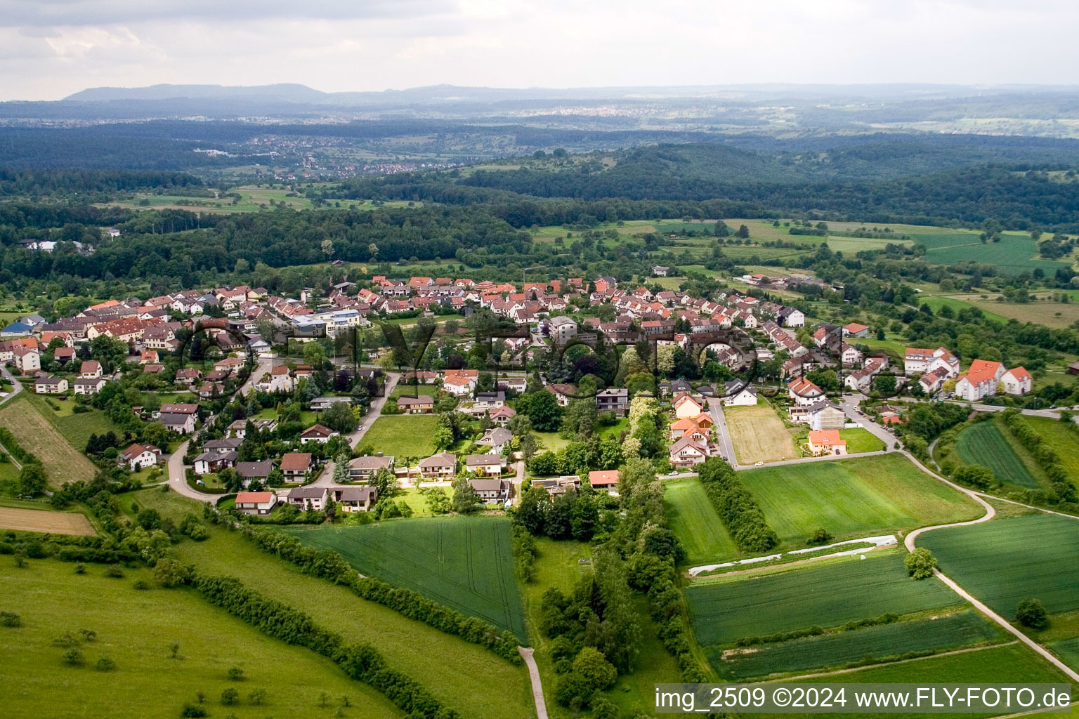 Birkenfeld dans le département Bade-Wurtemberg, Allemagne hors des airs