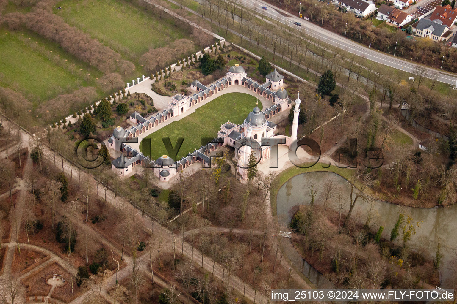 Image drone de Parc du château de Schwetzingen à Schwetzingen dans le département Bade-Wurtemberg, Allemagne