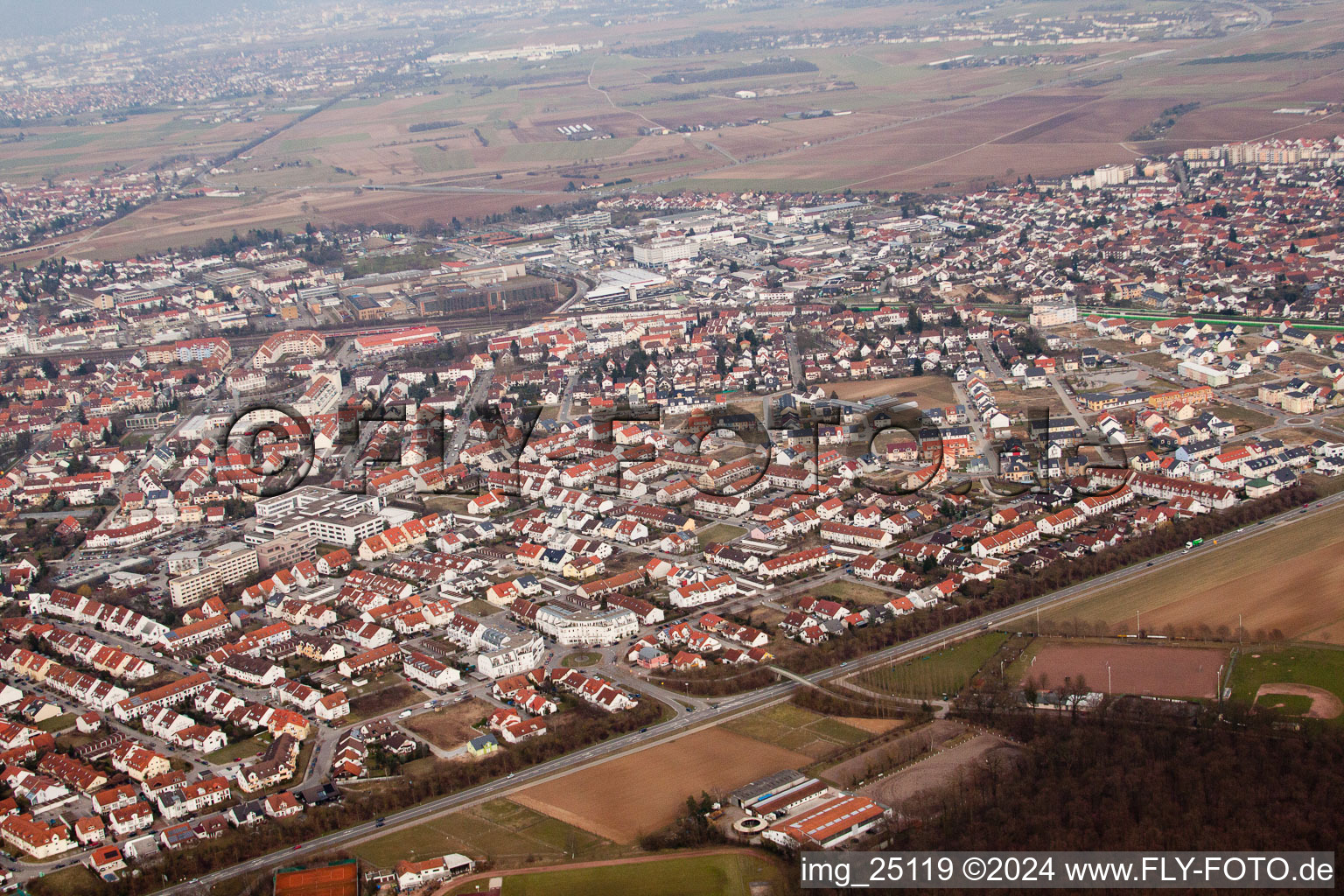 Enregistrement par drone de Schwetzingen dans le département Bade-Wurtemberg, Allemagne