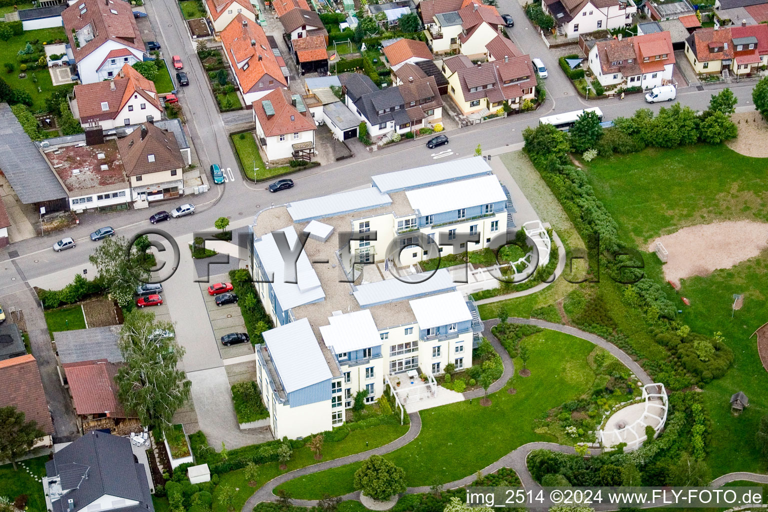 Birkenfeld dans le département Bade-Wurtemberg, Allemagne vue d'en haut