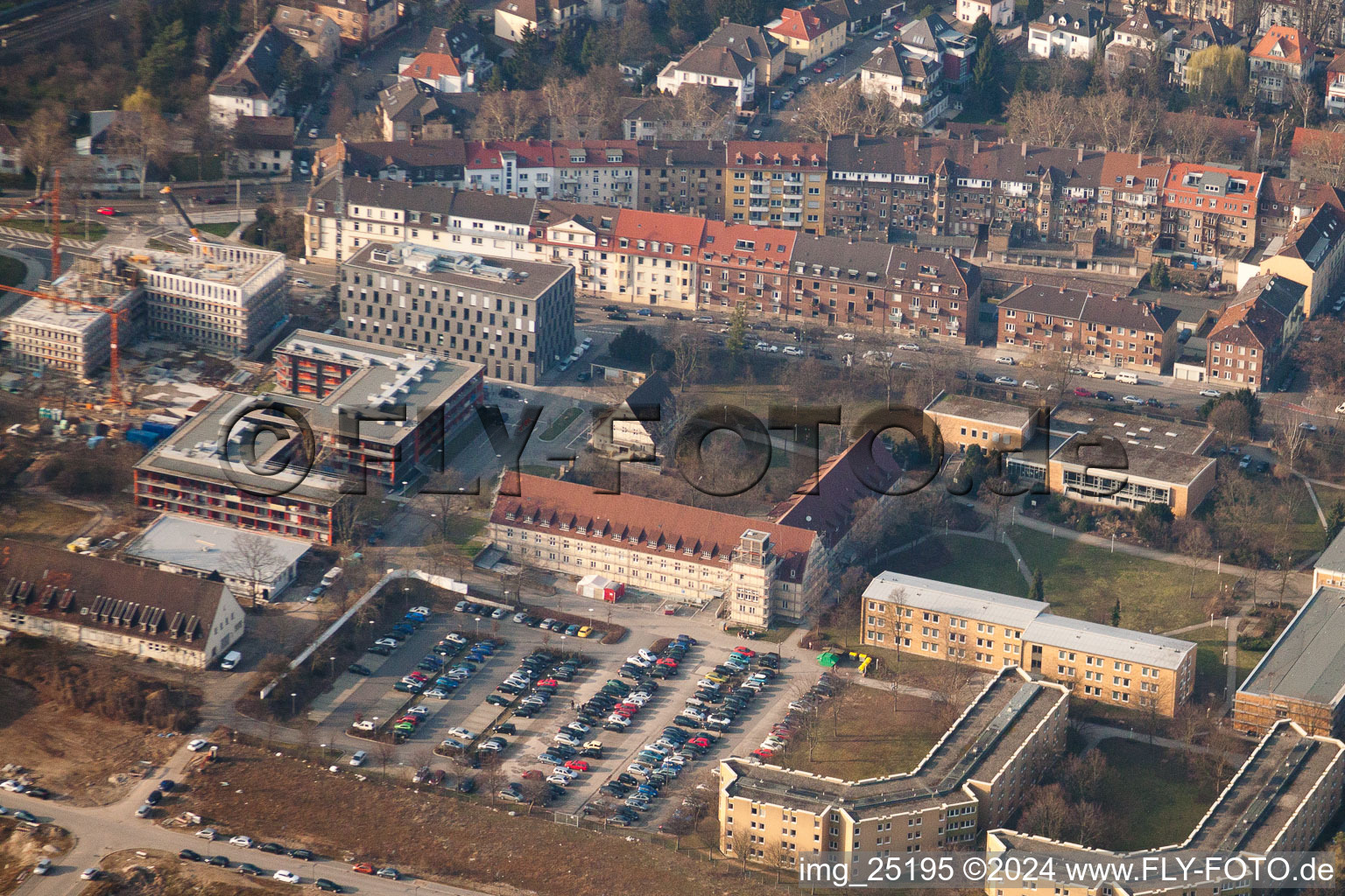 Photographie aérienne de Projet EASTSITE de BAU Bauträgergesellschaft mbH à le quartier Neuostheim in Mannheim dans le département Bade-Wurtemberg, Allemagne
