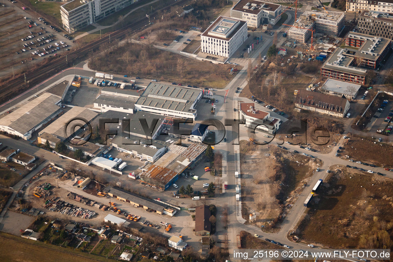 Vue oblique de Projet EASTSITE de BAU Bauträgergesellschaft mbH à le quartier Neuostheim in Mannheim dans le département Bade-Wurtemberg, Allemagne