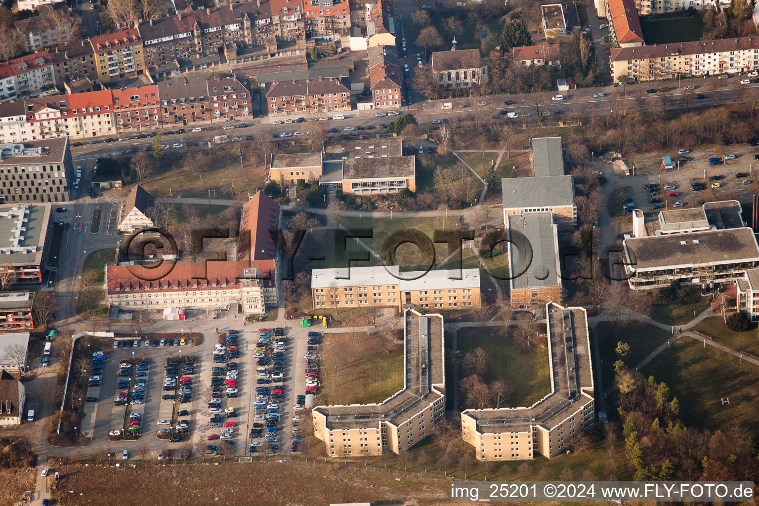 Projet EASTSITE de BAU Bauträgergesellschaft mbH à le quartier Neuostheim in Mannheim dans le département Bade-Wurtemberg, Allemagne vue d'en haut