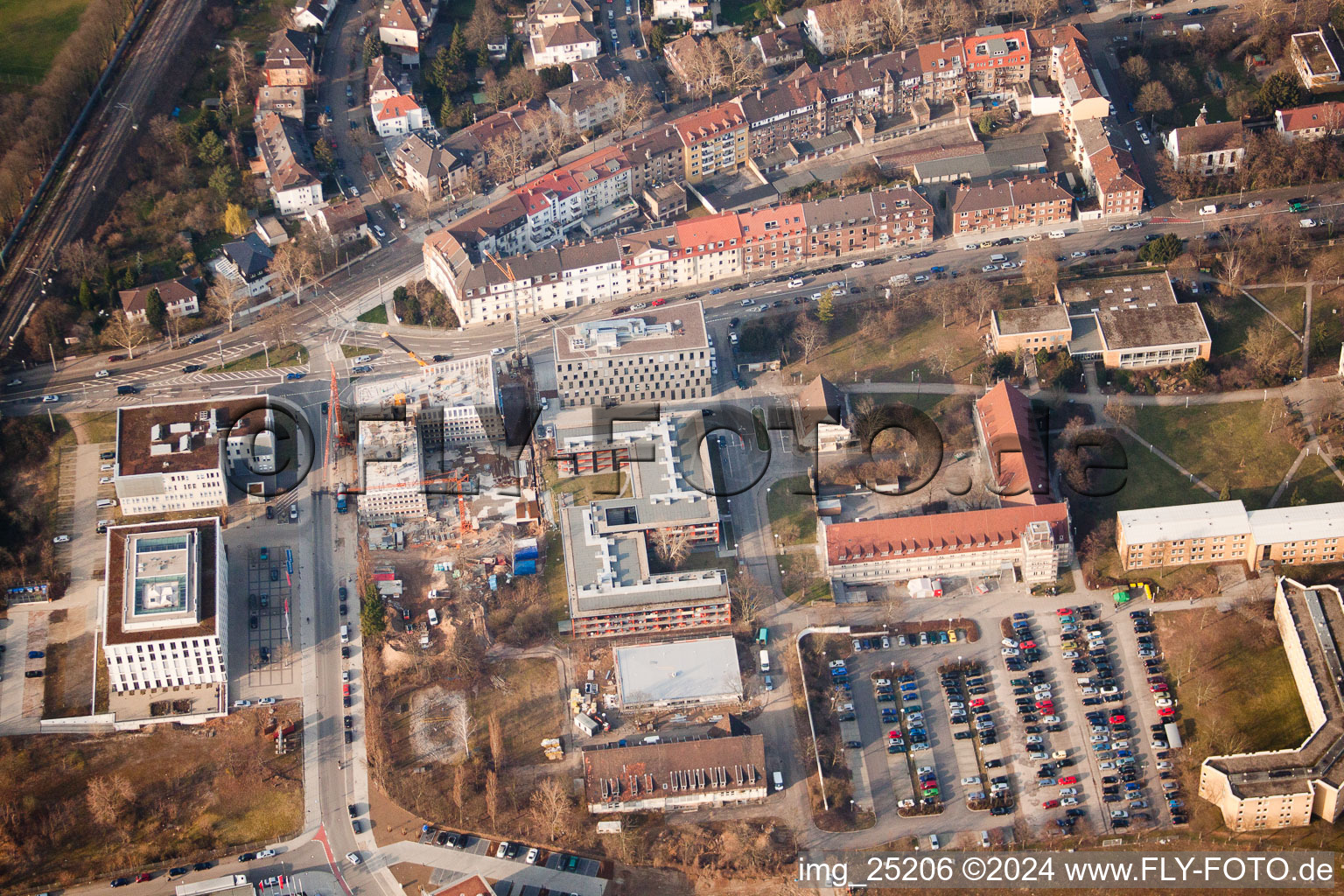 Vue d'oiseau de Projet EASTSITE de BAU Bauträgergesellschaft mbH à le quartier Neuostheim in Mannheim dans le département Bade-Wurtemberg, Allemagne