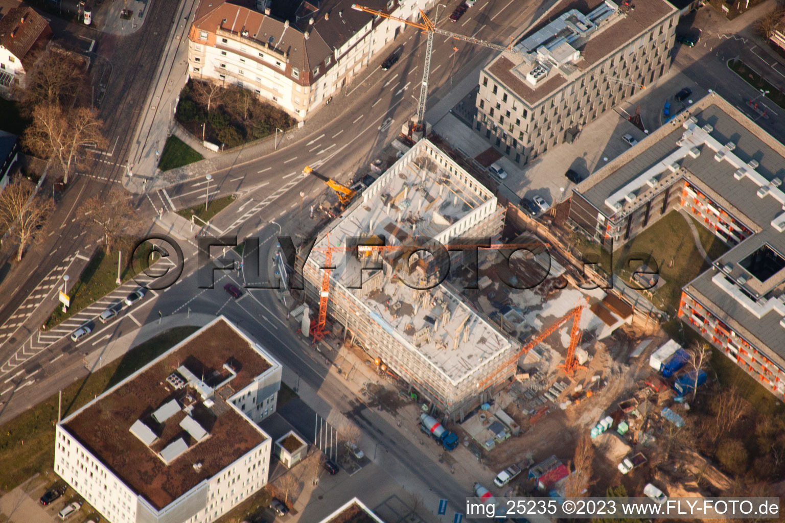 Photographie aérienne de Quartier Neuostheim in Mannheim dans le département Bade-Wurtemberg, Allemagne