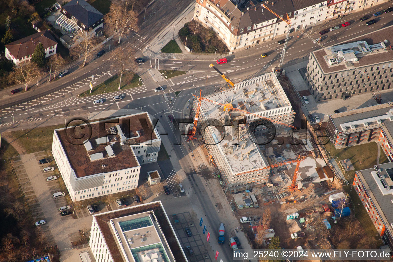 Photographie aérienne de Projet EASTSITE de BAU Bauträgergesellschaft mbH à le quartier Neuostheim in Mannheim dans le département Bade-Wurtemberg, Allemagne