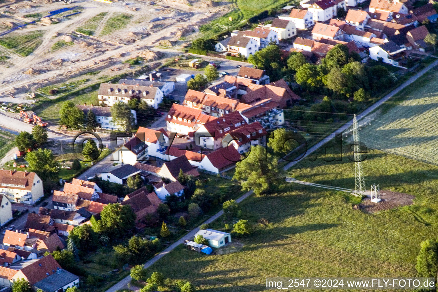 Image drone de Sarrestr à Kandel dans le département Rhénanie-Palatinat, Allemagne