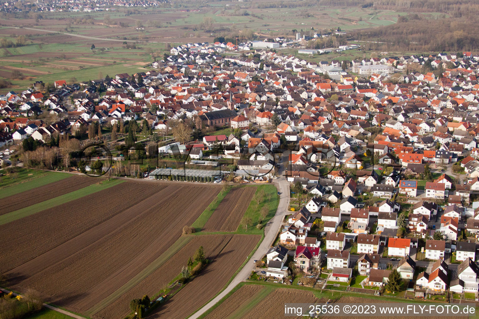 Image drone de Au am Rhein dans le département Bade-Wurtemberg, Allemagne