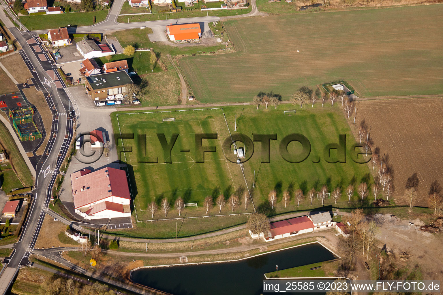 Photographie aérienne de Munchhausen dans le département Bas Rhin, France