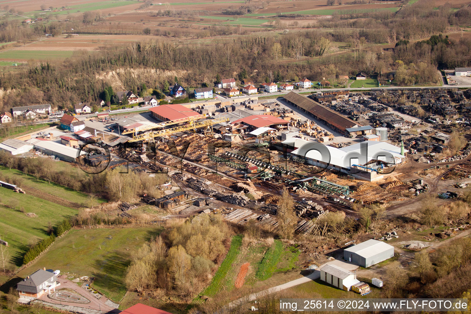 Mothern dans le département Bas Rhin, France vue du ciel