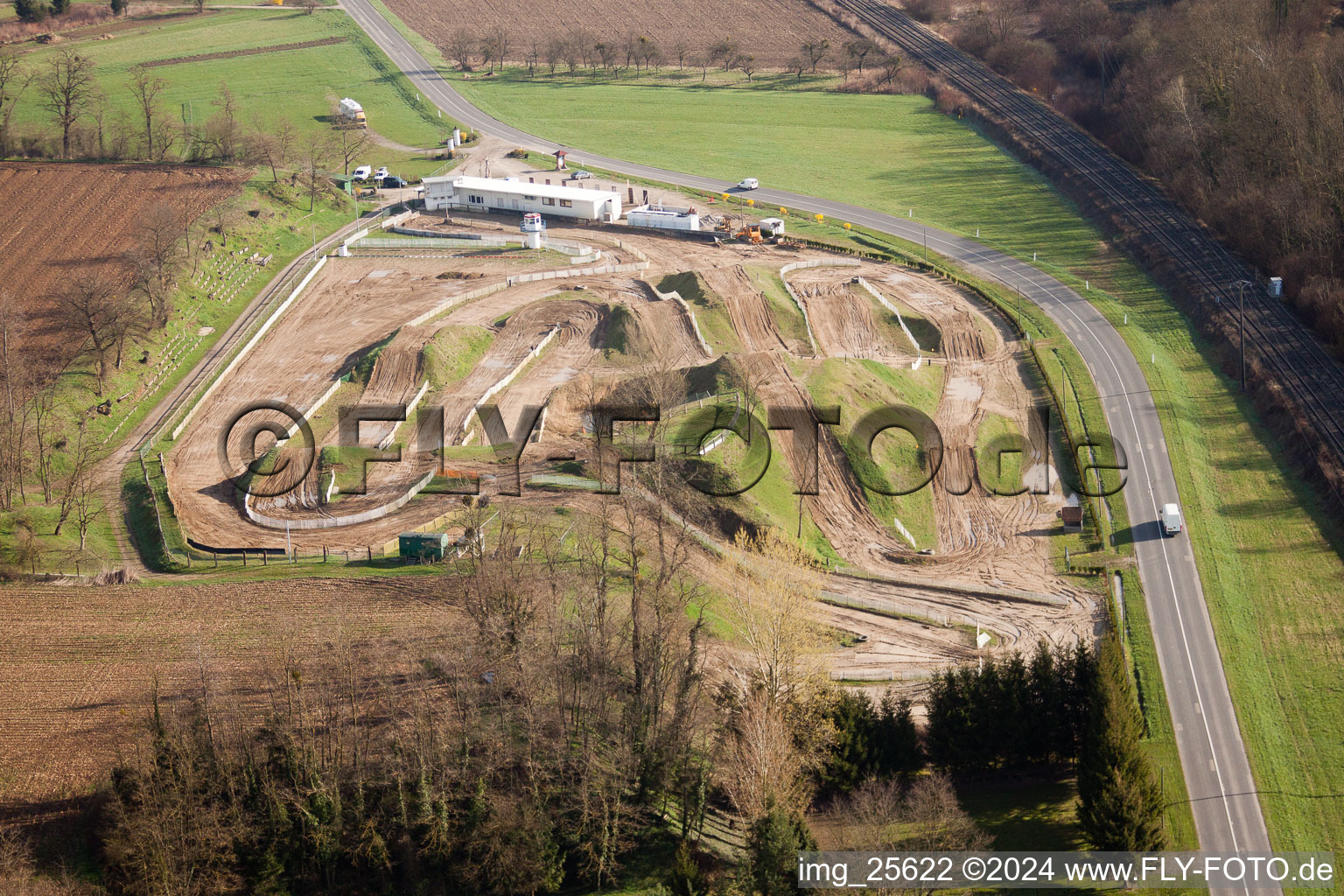 Vue oblique de Mothern dans le département Bas Rhin, France