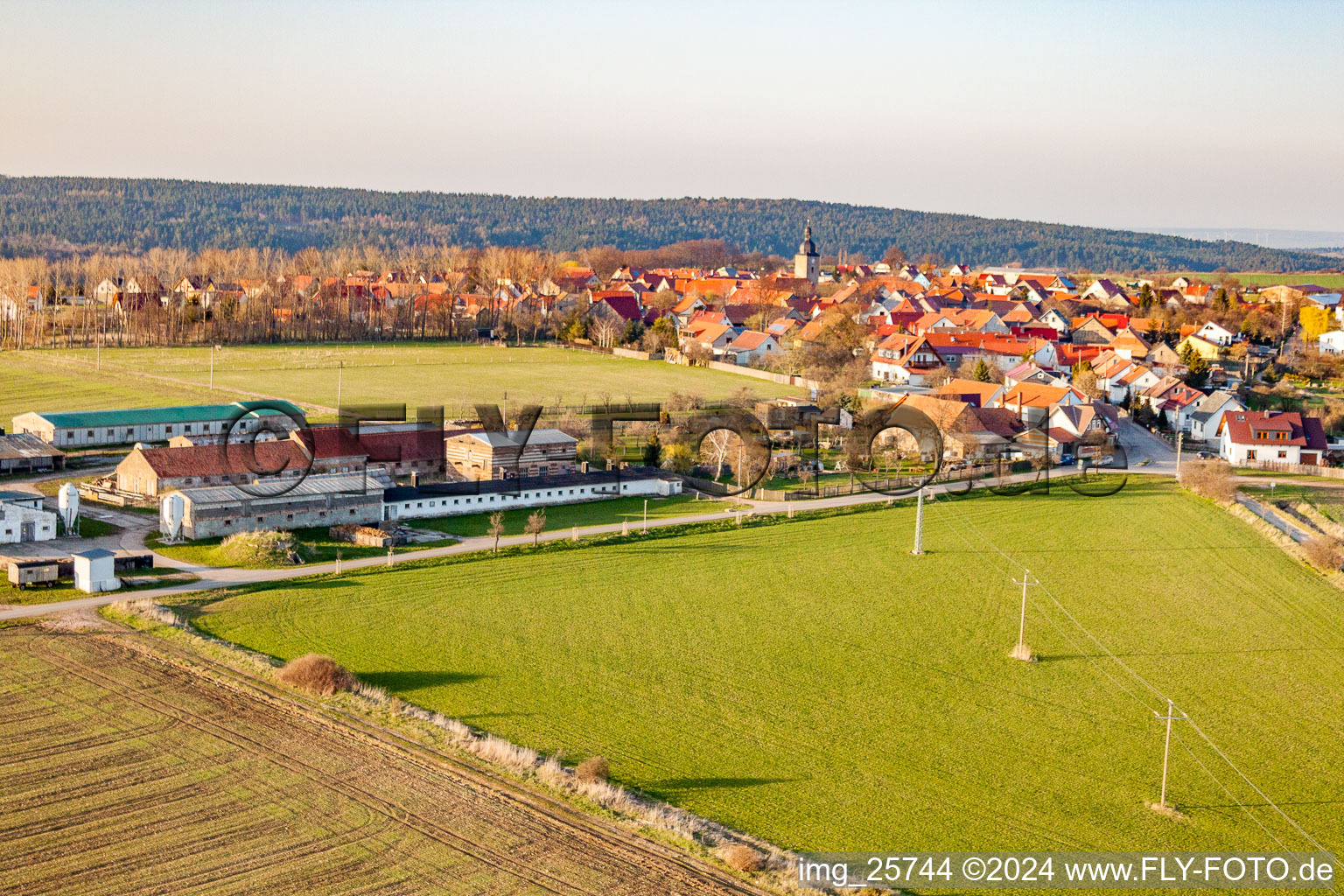 Vue aérienne de Quartier Gossel in Geratal dans le département Thuringe, Allemagne