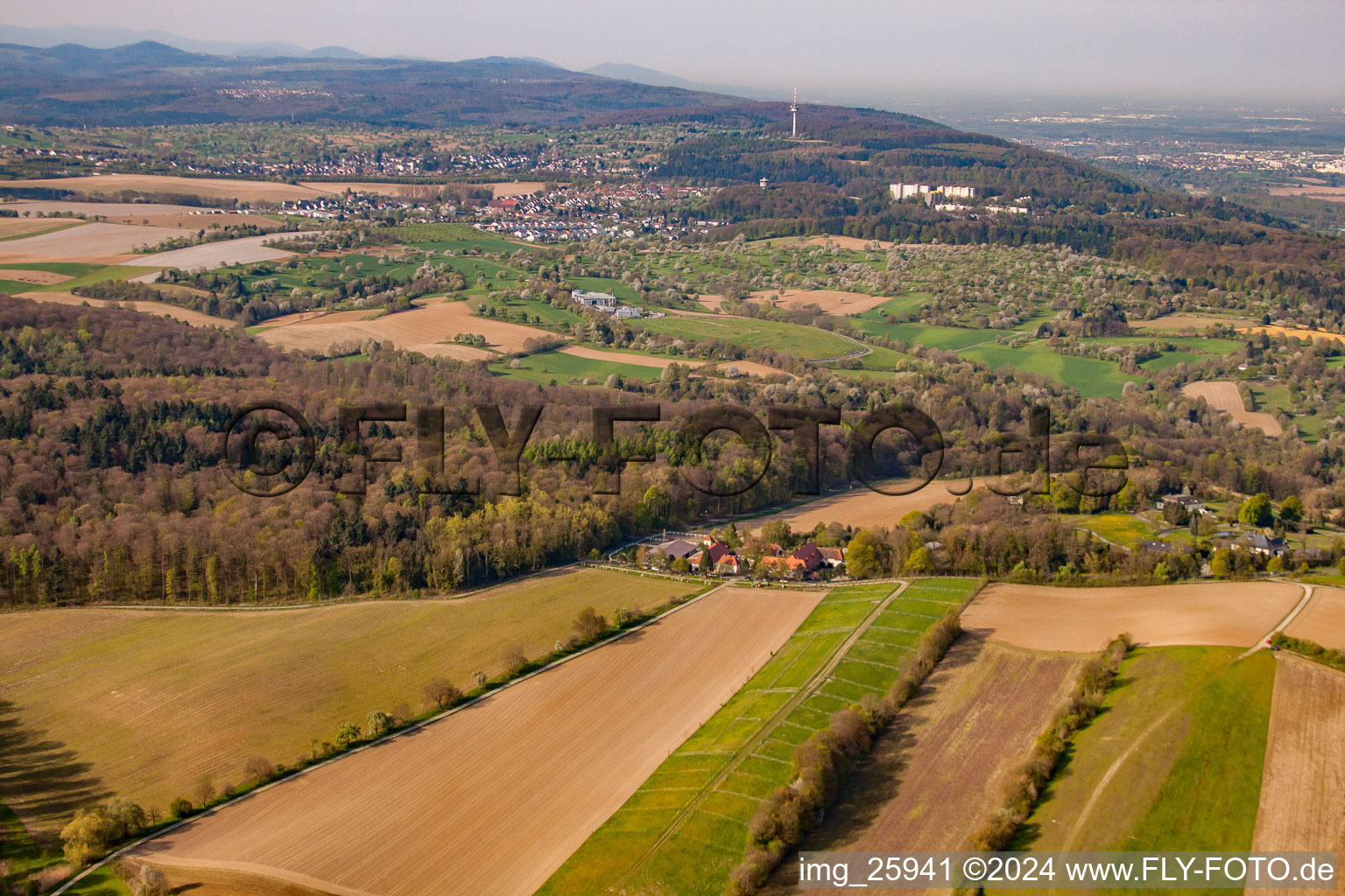 Image drone de Rittnerthof à le quartier Durlach in Karlsruhe dans le département Bade-Wurtemberg, Allemagne