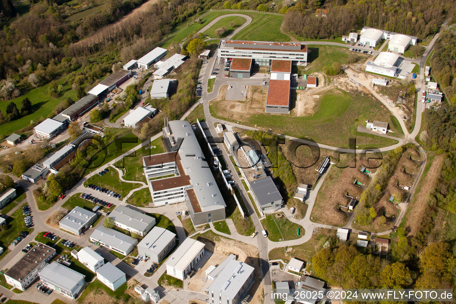 Pfinztal, Institut Fraunhofer de technologie chimique (TIC) à le quartier Grötzingen in Karlsruhe dans le département Bade-Wurtemberg, Allemagne hors des airs