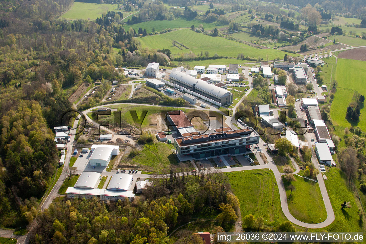 Pfinztal, Institut Fraunhofer de technologie chimique (TIC) à le quartier Grötzingen in Karlsruhe dans le département Bade-Wurtemberg, Allemagne d'un drone