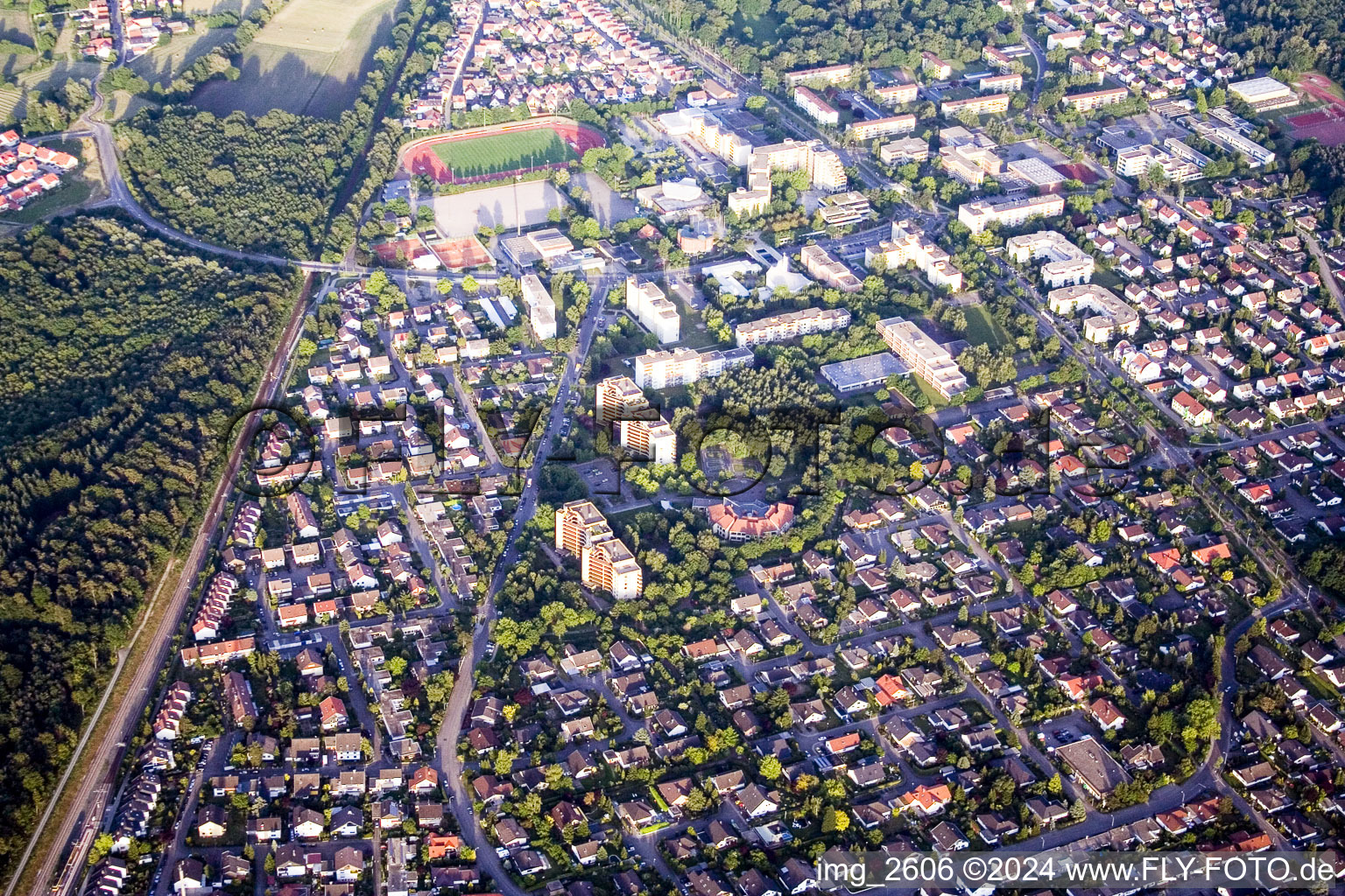 Dorschberg à Wörth am Rhein dans le département Rhénanie-Palatinat, Allemagne d'en haut