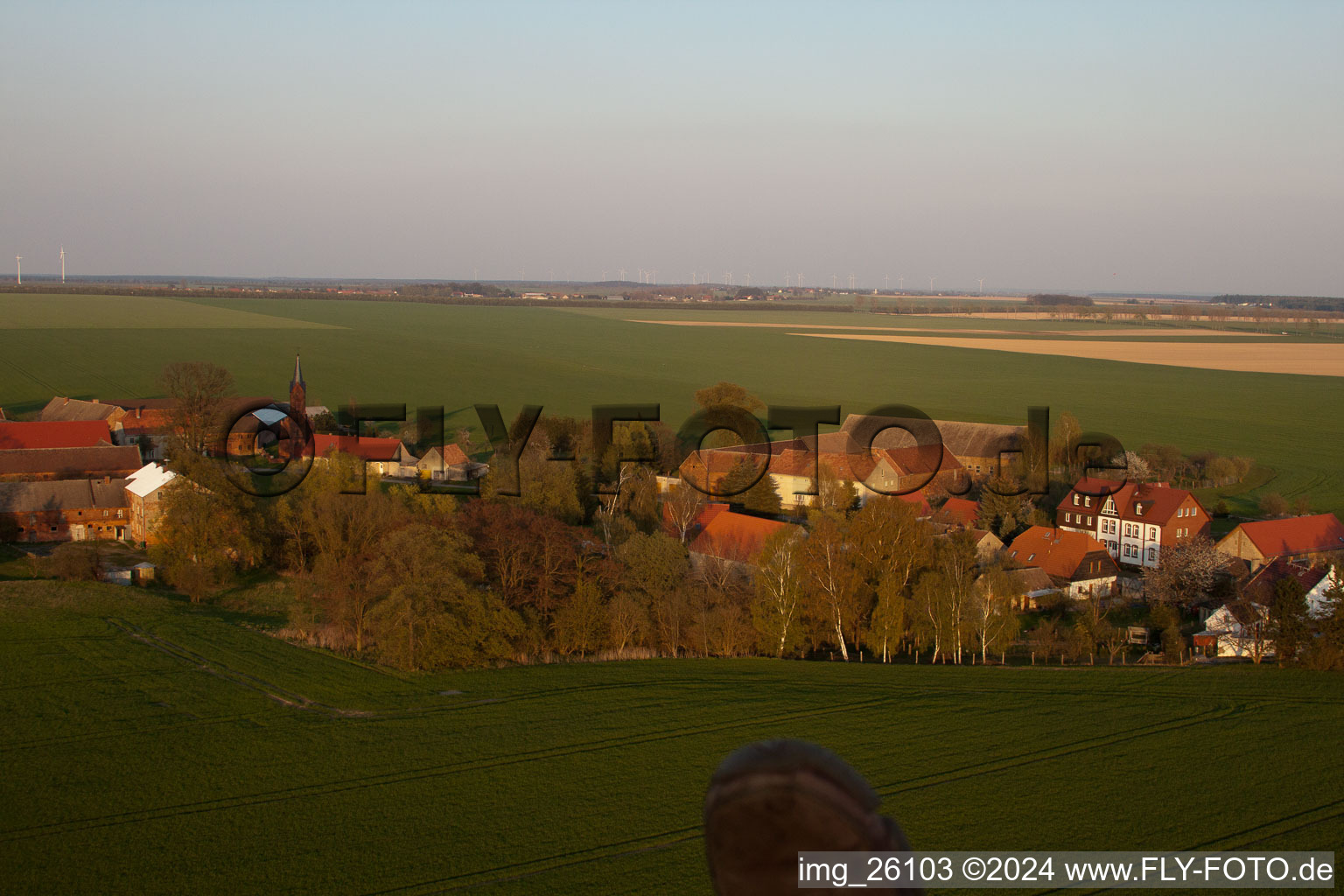 Höfgen dans le département Brandebourg, Allemagne d'en haut