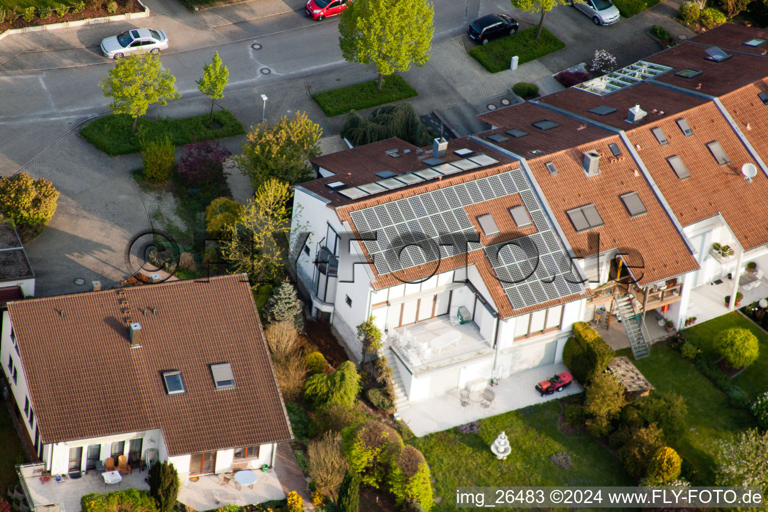 Quartier Stupferich in Karlsruhe dans le département Bade-Wurtemberg, Allemagne vue du ciel