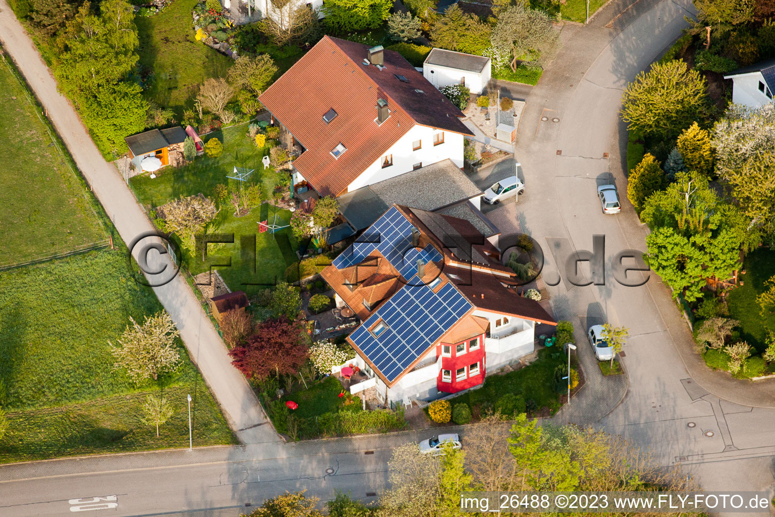 Image drone de Quartier Stupferich in Karlsruhe dans le département Bade-Wurtemberg, Allemagne