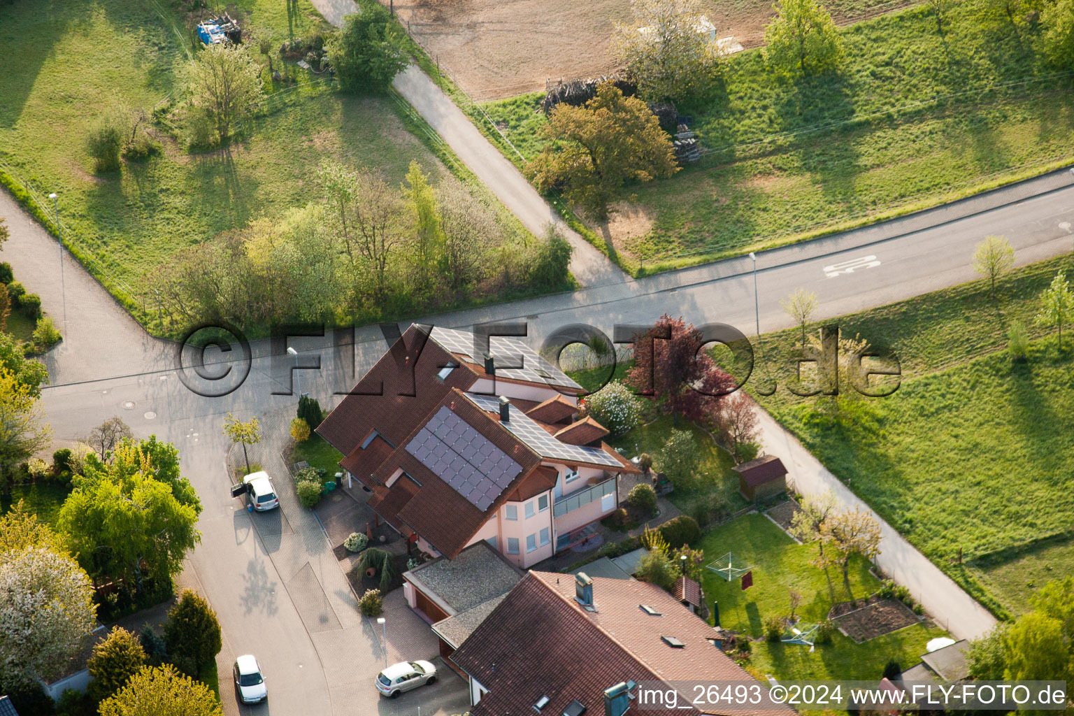 Photographie aérienne de Quartier Stupferich in Karlsruhe dans le département Bade-Wurtemberg, Allemagne