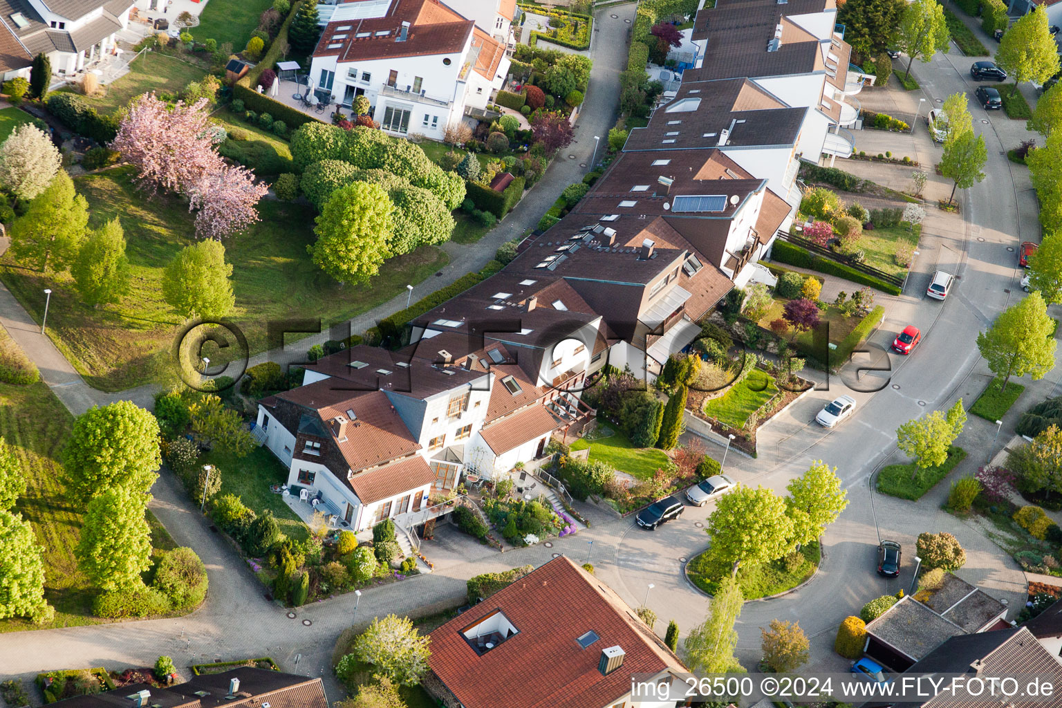 Quartier Stupferich in Karlsruhe dans le département Bade-Wurtemberg, Allemagne vue du ciel