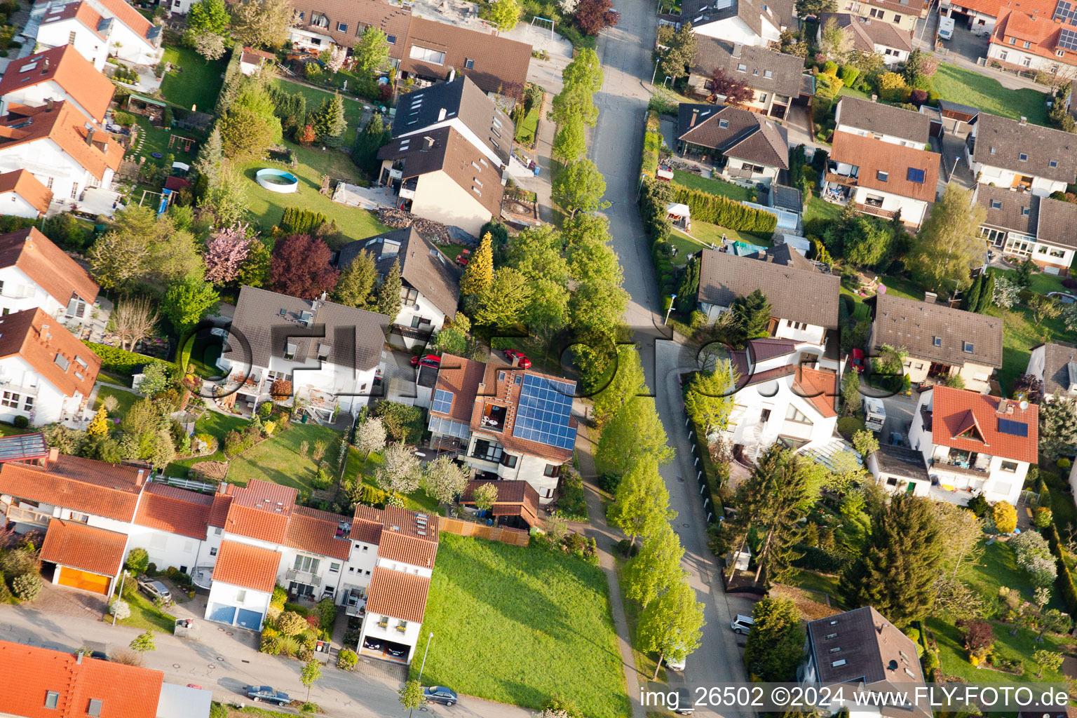 Image drone de Quartier Stupferich in Karlsruhe dans le département Bade-Wurtemberg, Allemagne