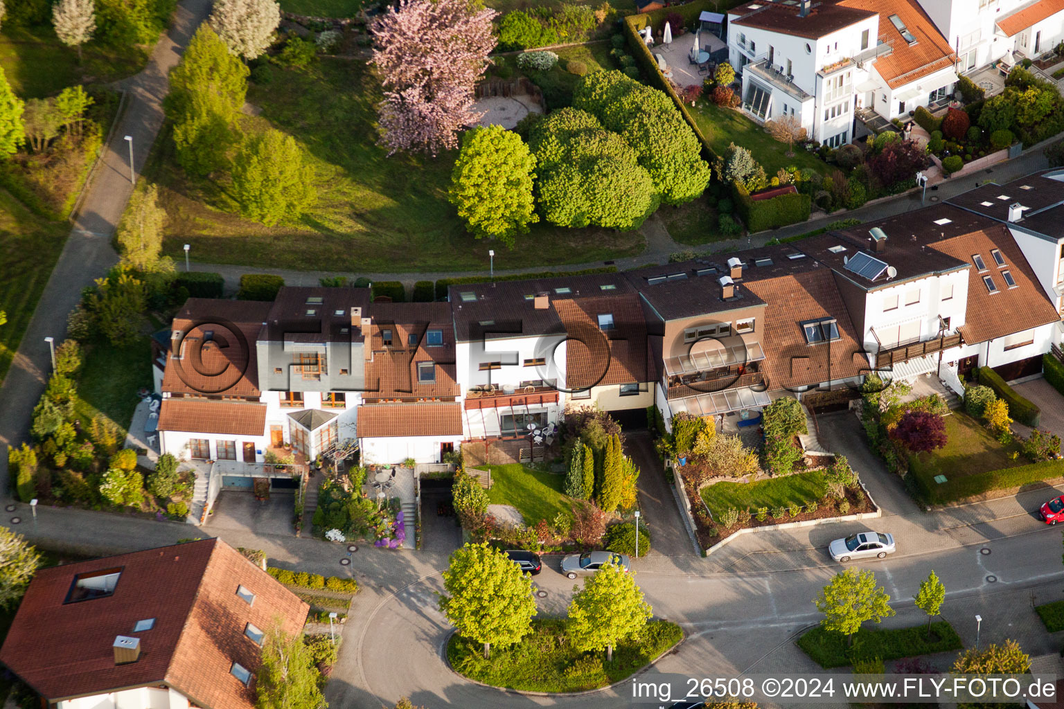 Quartier Stupferich in Karlsruhe dans le département Bade-Wurtemberg, Allemagne vu d'un drone