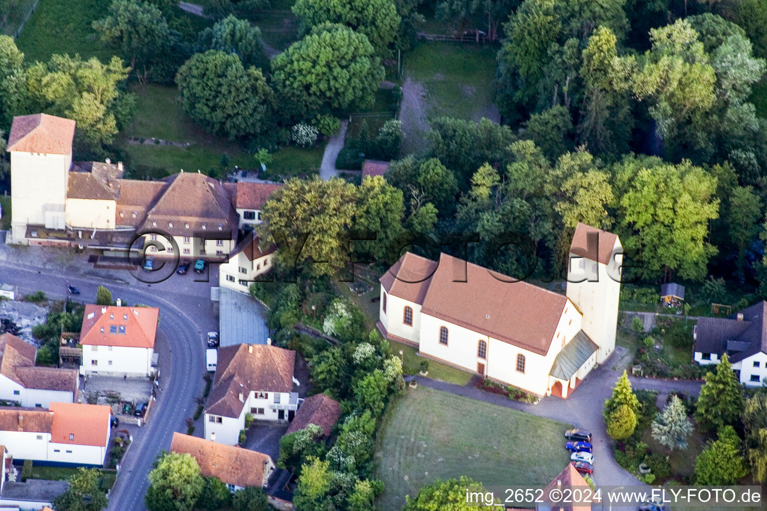 Vue aérienne de Bâtiment religieux (Palatinat) à Berg dans le département Rhénanie-Palatinat, Allemagne
