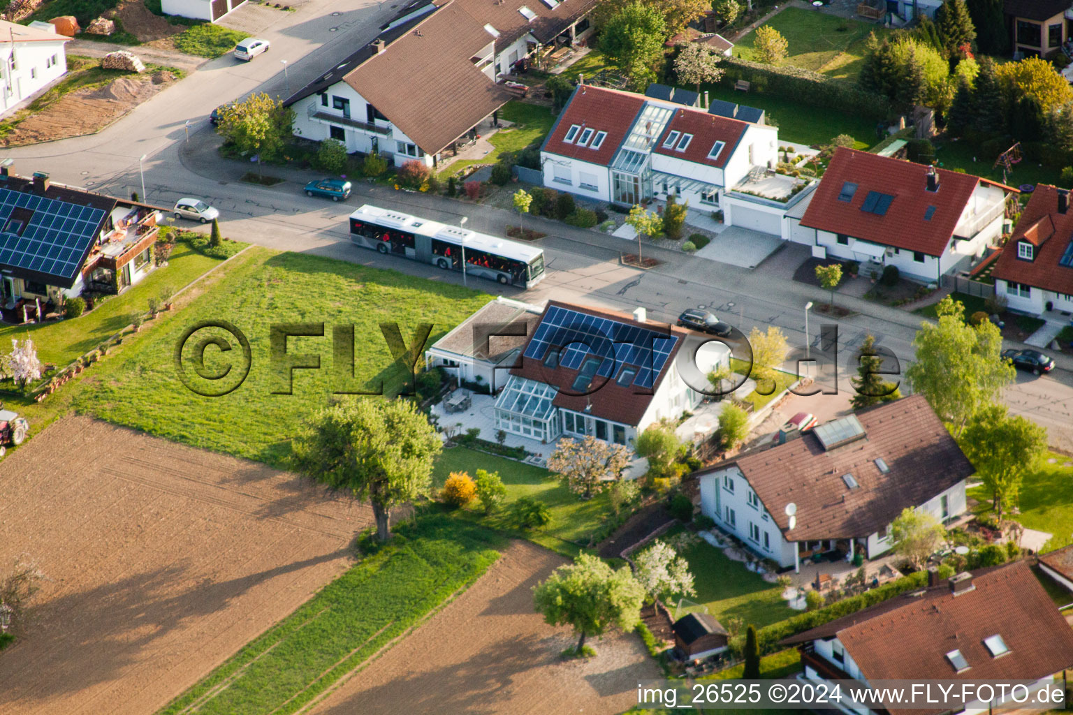 Photographie aérienne de Quartier Stupferich in Karlsruhe dans le département Bade-Wurtemberg, Allemagne