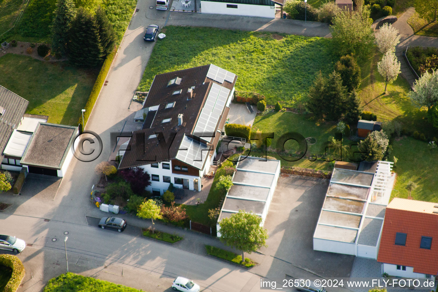 Quartier Stupferich in Karlsruhe dans le département Bade-Wurtemberg, Allemagne depuis l'avion