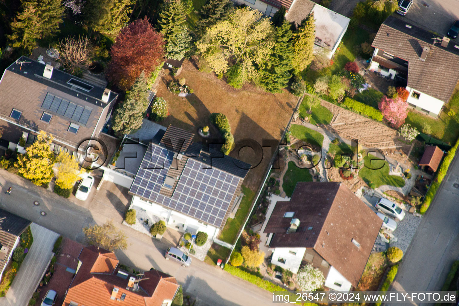 Quartier Stupferich in Karlsruhe dans le département Bade-Wurtemberg, Allemagne vue du ciel