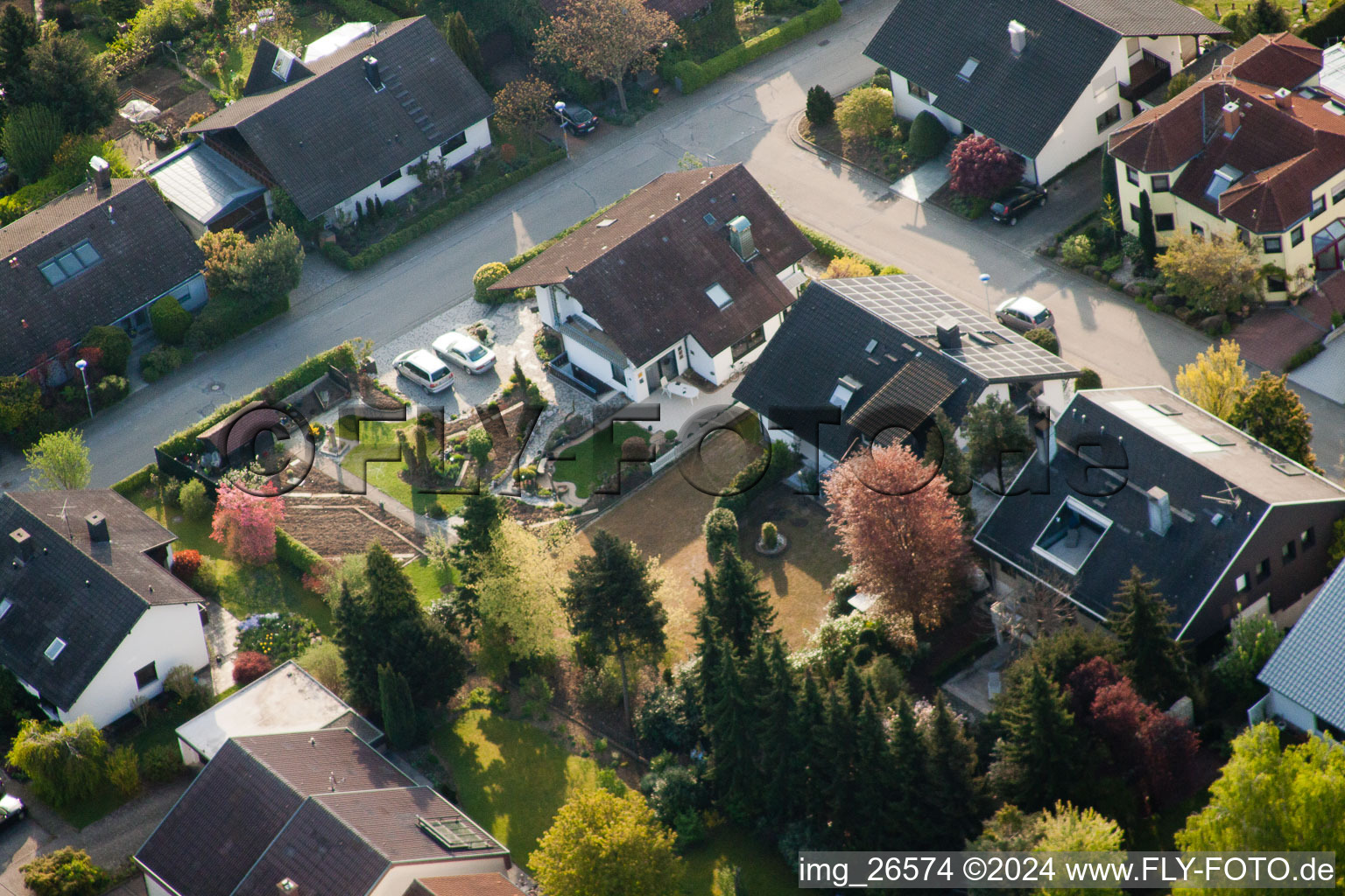 Photographie aérienne de Quartier Stupferich in Karlsruhe dans le département Bade-Wurtemberg, Allemagne